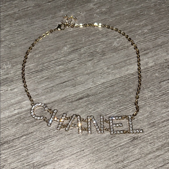 CHANEL Gold and Silver Crystal Necklace - Picture 1 of 6